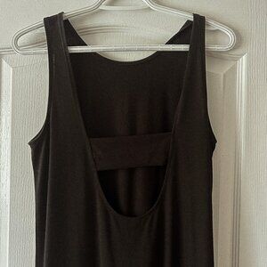 Black Midi-Length H&M Dress with Keyhole back | M | Worn Once
